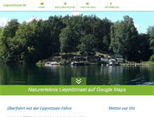 Tablet Screenshot of liepnitzinsel.de